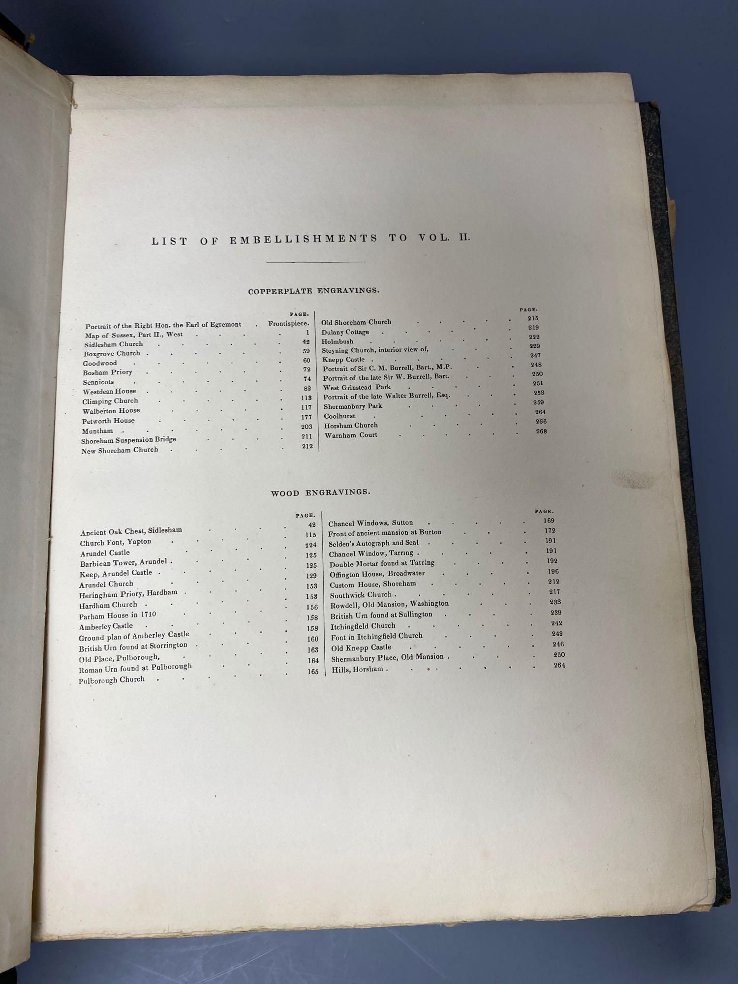 Horsfield, Thomas Walker - The History, Antiquities and Topography of the County of Sussex, 2 vols, Lewes 1835 (sold waf)